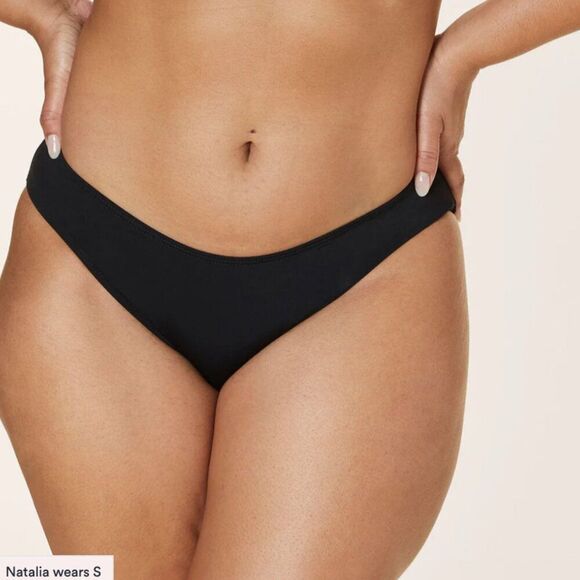 Andie Swim The Bikini Bottom Rou Pink Casual Vacation Beach Pool Style # AB370 - Picture 2 of 11